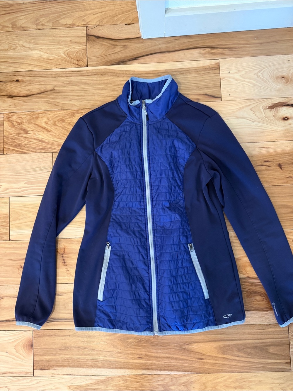 Champion Women's Navy and Royal Blue Full-Zip Utility Jacket